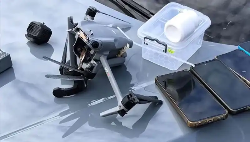 Uyuşturucu Sevk Eden Drone, Güvenlik Güçlerince Vurularak Düşürüldü