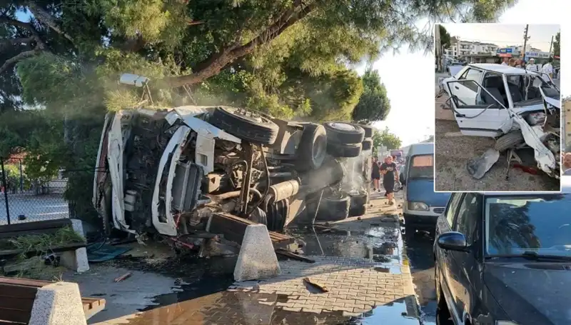 Freni Patlayan Kamyon, Trafik Işığında Otomobilleri Biçti: Can Pazarı!